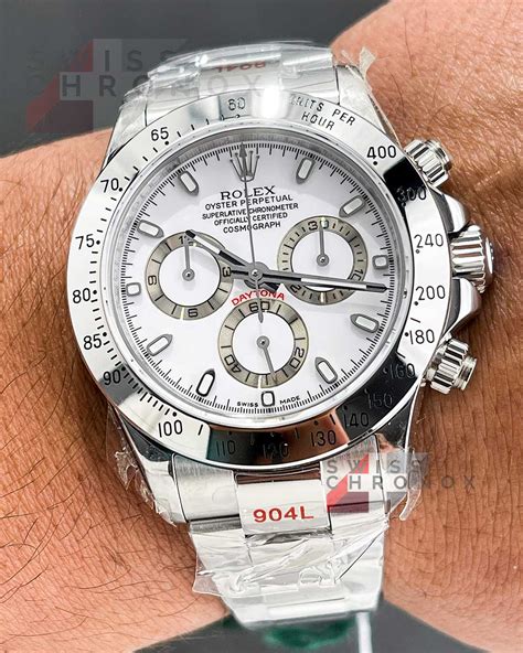 rolex cosmograph daytona stainless steel ceramic bezel|Rolex daytona steel white dial.